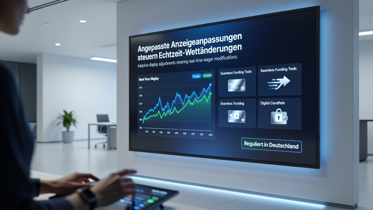 Adaptive Displays auf einer mobilen Wett-App zeigen Echtzeit-Wettanpassungen und Zahlungsoptionen in einem deutschen regulierten Umfeld