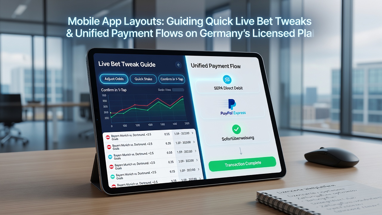 Einheitliche Zahlungsflüsse in mobilen Wett-Apps auf regulierten deutschen Plattformen