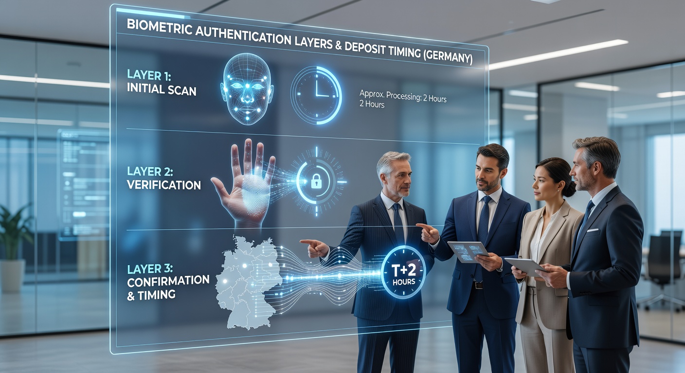 Einzahlungsprozess mit biometrischer Verifikation auf einem mobilen Gerät in einer deutschen Wett-App